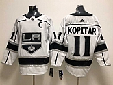 Los Angeles Kings #11 Anze Kopitar White Adidas Stitched Jersey,baseball caps,new era cap wholesale,wholesale hats